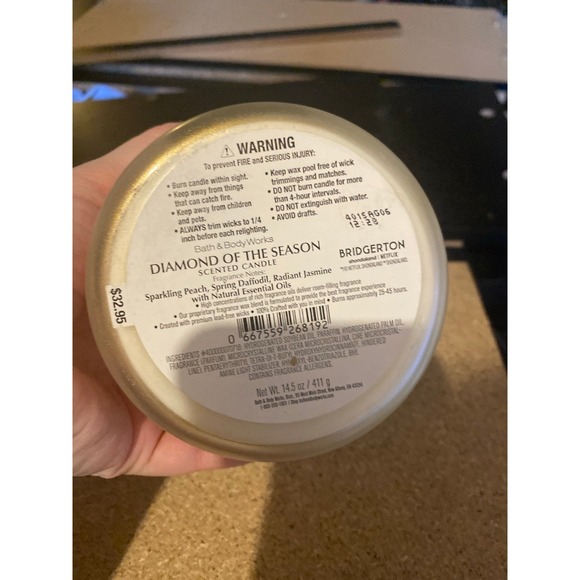 Bath body works diamond of the season candle bridgerton - Picture 3 of 3